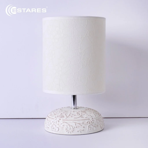 Светильник настольный ESTARES GAMMA 1xE14 R-150x150x265-CREAMWHITE-220-IP20 фото Светильник настольный ESTARES GAMMA 1xE14 R-150x150x265-CREAMWHITE-220-IP20 картинка